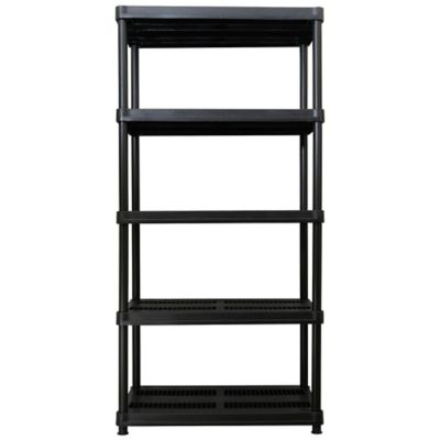 DuraTuff 5-Shelf 36 in. x 72 in. x 18 in. Regular-Duty Plastic Storage Shelving