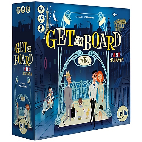 IELLO Get On Board: Paris & Rome - A Clever Flip & Write Board Game
