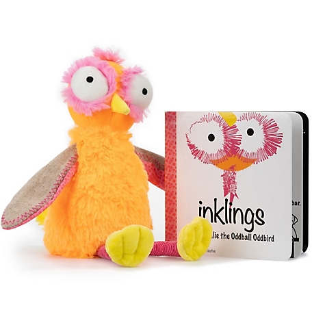 Inklings Baby Toddler Plush Toy with Board Book Set Ollie The Oddball Oddbird