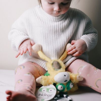 Image showing  Plush Chime & See Hanging Toy Marley The Horn Headed Monkey
