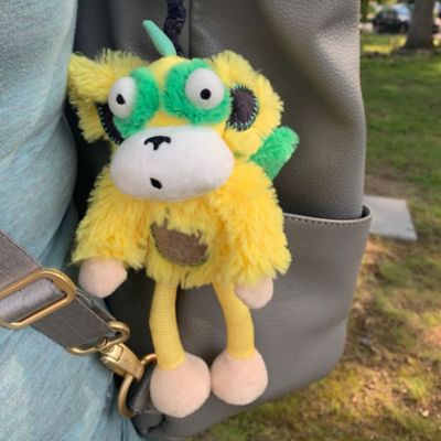 Image showing  Plush Chime & See Hanging Toy Marley The Horn Headed Monkey