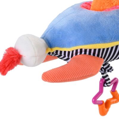 Image showing  Ollie The Oddball Oddbird Plush Musical Pull Activity Toy