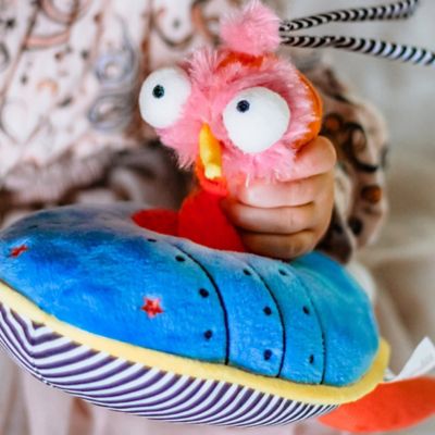 Image showing  Ollie The Oddball Oddbird Plush Musical Pull Activity Toy
