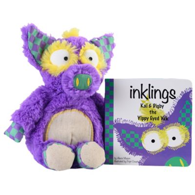 Inklings Baby Toddler Plush Toy with Board Book Set Digby The Yippy Eyed Yak