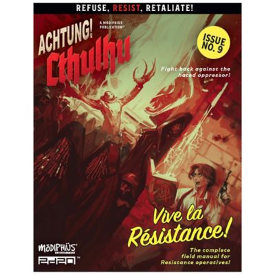 Modiphius Achtung! Cthulhu 2d20: Vive La Resistance - Issue No. 9 RPG Softcover Expansion