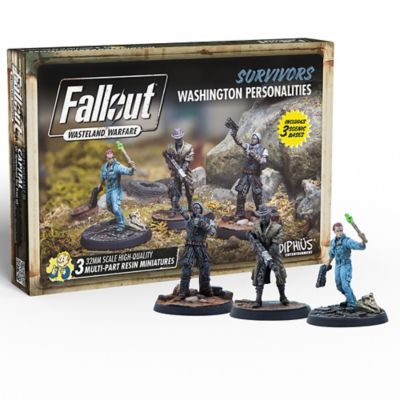 Image showing  Fallout Wasteland Warfare: Survivors: Washington Personalities - 3 Miniatures