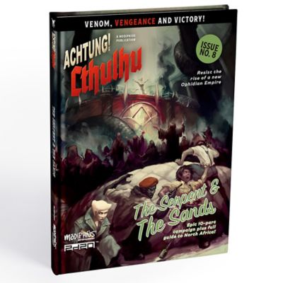 Modiphius Achtung! Cthulhu 2d20: Serpent And The Sands - Expansion Hardcover RPG Book