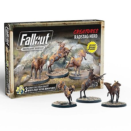 Modiphius Fallout Wasteland Warfare: Creatures - Radstag Herd - 3 Figures