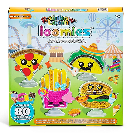 Rainbow Loom Loomies Food Figurines - 4 Character Rubber Band Kit