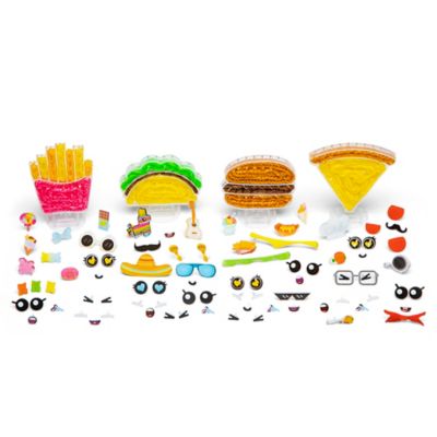 Image showing  Loomies Food Figurines - 4 Character Rubber Band Kit