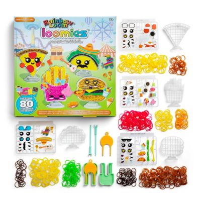 Image showing 9 th Rainbow Loom Loomies Food Figurines - 4 Character Rubber Band Kit