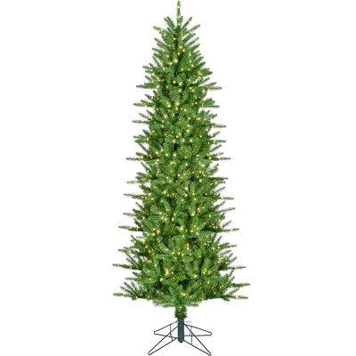 Fraser Hill Farm 6.5-ft. Carmel Pine Artificial Christmas Tree with Warm White Fairy LED Lights and Remote Control