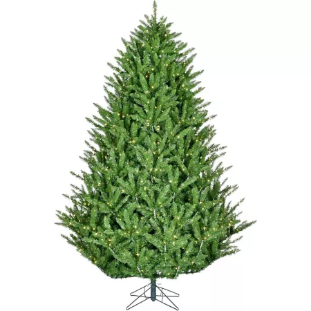 Fraser Hill Farm 7.5 ft Pre-Lit Centerville Pine Artificial Christmas Tree with Warm White LED Fairy Lights and Remote Control Artificial Christmas Trees