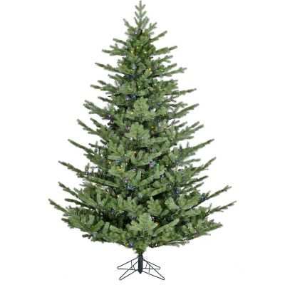 Fraser Hill Farm 7.5 ft. Foxtail Pine Artificial Christmas Tree with Multicolor Fairy LED Lights and Remote Control