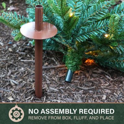 Image showing  Prelit 18 in. Artificial Sidewalk Trees with Warm White LED Lights, Set of 3