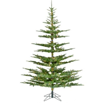 Fraser Hill Farm 7.5 ft. Ranch Pine Artificial Christmas Tree with Warm White Micro LED Lights