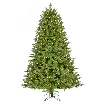 Fraser Hill Farm 8-ft. Wintergreen Fir Artificial Christmas Tree with Warm White LED Lights