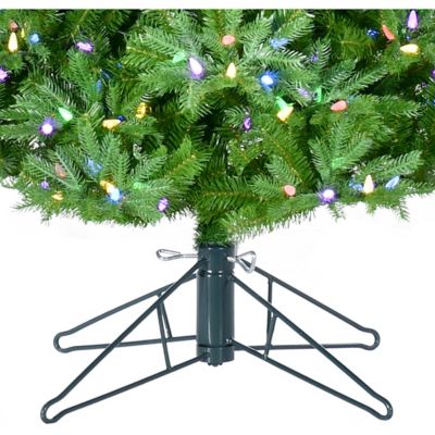 Image showing  6.5 ft. Kringle Pine Artificial Christmas Tree with Multicolor C6 LED Lights and Remote Control