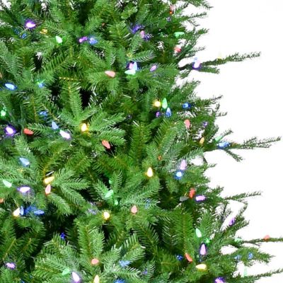 Image showing  6.5 ft. Kringle Pine Artificial Christmas Tree with Multicolor C6 LED Lights and Remote Control