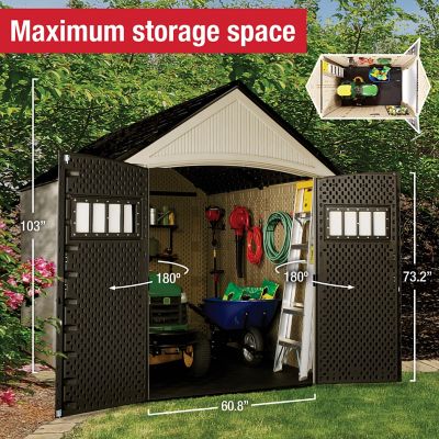 Image showing  7 ft. x 10.5 ft. Roughneck Storage Shed