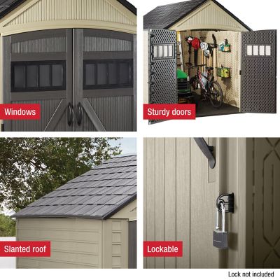 Image showing 5 th Rubbermaid 7 ft. x 10.5 ft. Roughneck Storage Shed