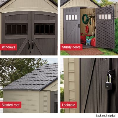 Image showing 5 th Rubbermaid 7 ft. x 7 ft. Roughneck Storage Shed