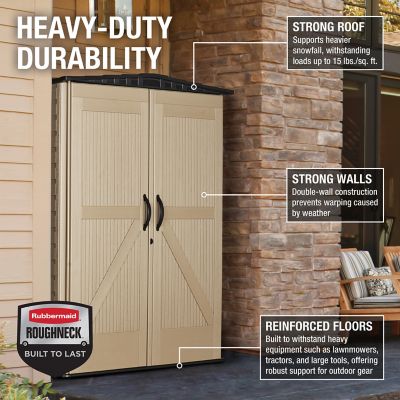 Image showing  5 ft. x 2 ft. Roughneck Small Vertical Shed