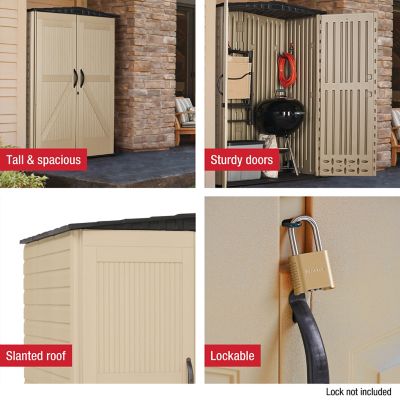 Image showing  5 ft. x 2 ft. Roughneck Small Vertical Shed
