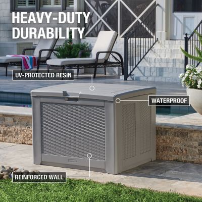 Image showing  74 gal. Medium Resin Outdoor Storage Deck Box