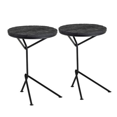 Crestview Collection Obsidian Accent Tables
