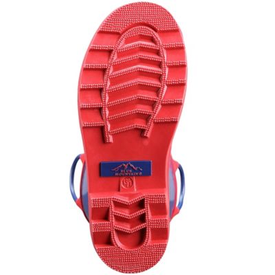 Image showing  Boys' Mid Waterproof Rubber Boots, Navy/Red