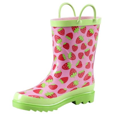 Blue Mountain Kids' Rubber Boots Strawberries
