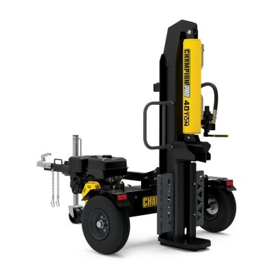 Image showing 7 th Champion Power Equipment 40-Ton Gas-Powered PRO Commercial Grade Horizontal/Vertical Full Beam Log Splitter, Auto Return