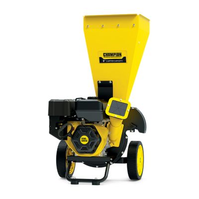 Champion Power Equipment 3-Inch Portable Chipper Shredder with Collection Bag That's definitely very risky as the machine (like every other chipper shredder) can shoot bits of wood back out either the shredder hopper or chipper chute