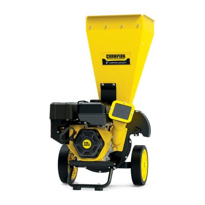 Champion Power Equipment 3 in. Diameter 338cc Gas Portable Chipper Shredder with Collection Bag