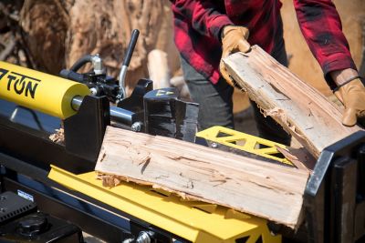 Image showing 8 th Champion Power Equipment 27-Ton Gas-Powered Horizontal/Vertical Full Beam Log Splitter with Auto Return