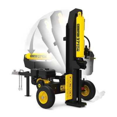 Image showing  37-Ton Gas-Powered Horizontal/Vertical Full Beam Log Splitter with Auto Return