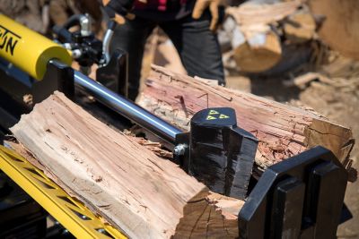 Image showing 9 th Champion Power Equipment 37-Ton Gas-Powered Horizontal/Vertical Full Beam Log Splitter with Auto Return