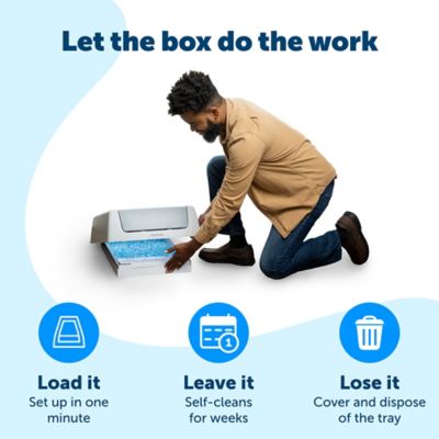 Image showing  ScoopFree Crystal Classic Self-Cleaning Litter Box