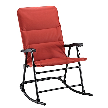 Red Shed Fabric Rocking Chair - Red