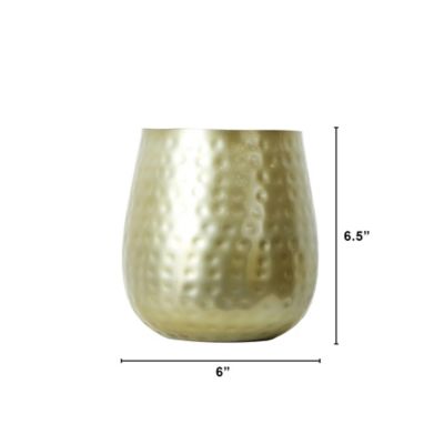 Image showing  6.5 in. Oval Shaped Iron Planter