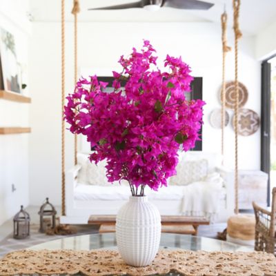 Image showing  40 in. Purple Artificial Bougainvillea Arrangement with Vase
