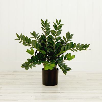 Image showing 7 th Nearly Natural 28 in. Artificial Zamioculcas Plant with Decorative Planter