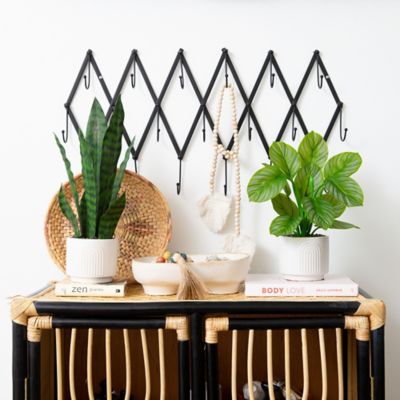 Image showing  16 in. Artificial Sansevieria Snake Plant in Decorative Planter