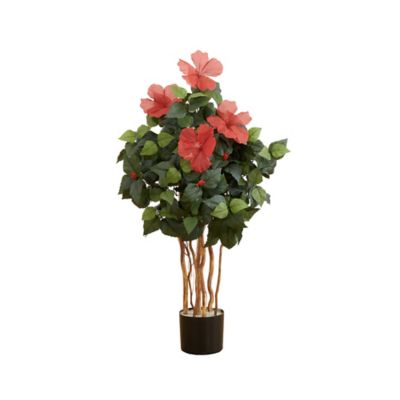 Nearly Natural 3 ft. Artificial Hibiscus Tree