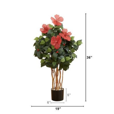 Image showing  3 ft. Artificial Hibiscus Tree