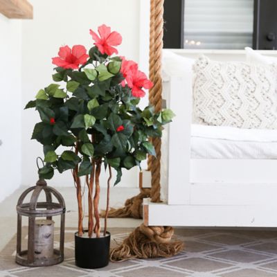 Image showing  3 ft. Artificial Hibiscus Tree