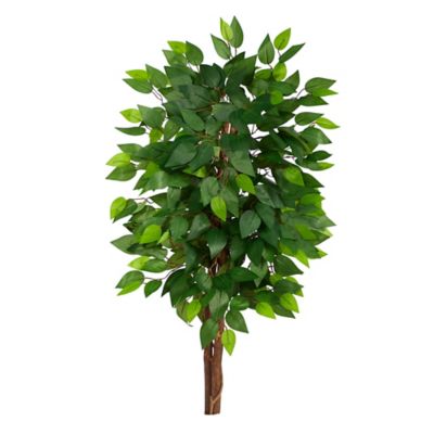 Nearly Natural 3 ft. Artificial Double Trunk Ficus Tree