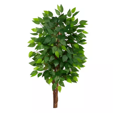 Nearly Natural 3-Foot Double Trunk Artificial Ficus Artificial Plants & Flowers