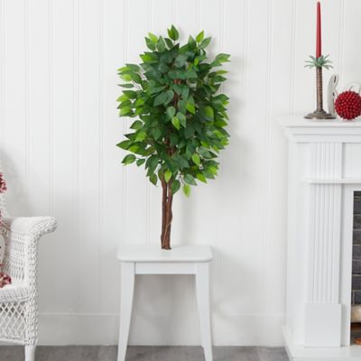Image showing  3 ft. Artificial Double Trunk Ficus Tree